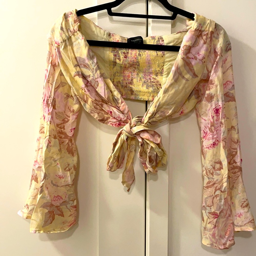 Majorelle Floral Crop-top- NEVER WORN